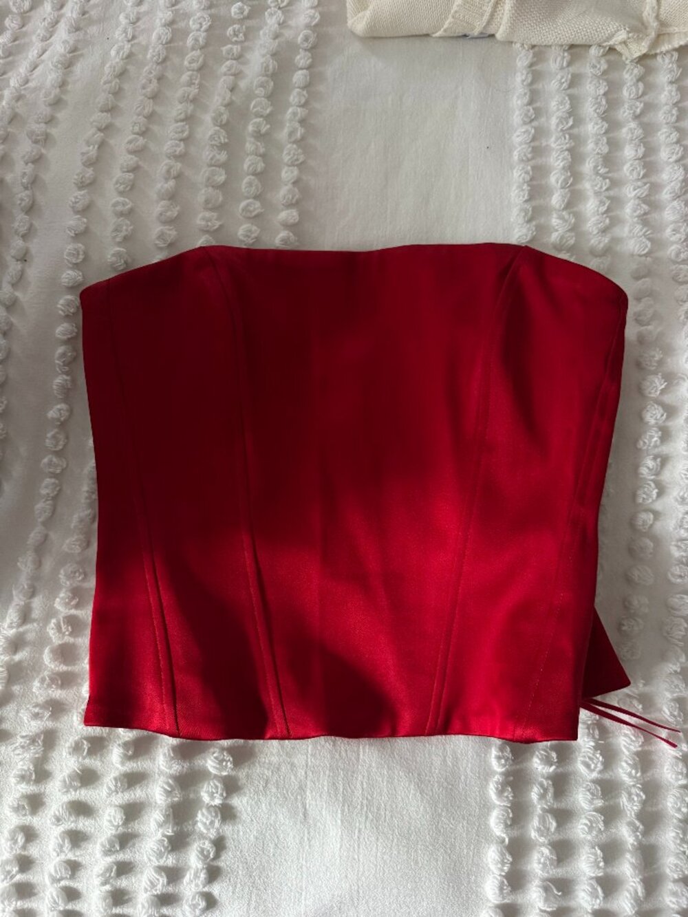 Red Ten Corset Top